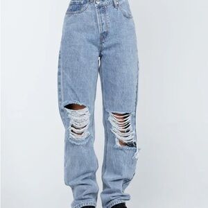 Princess Polly Asymmetric Jeans